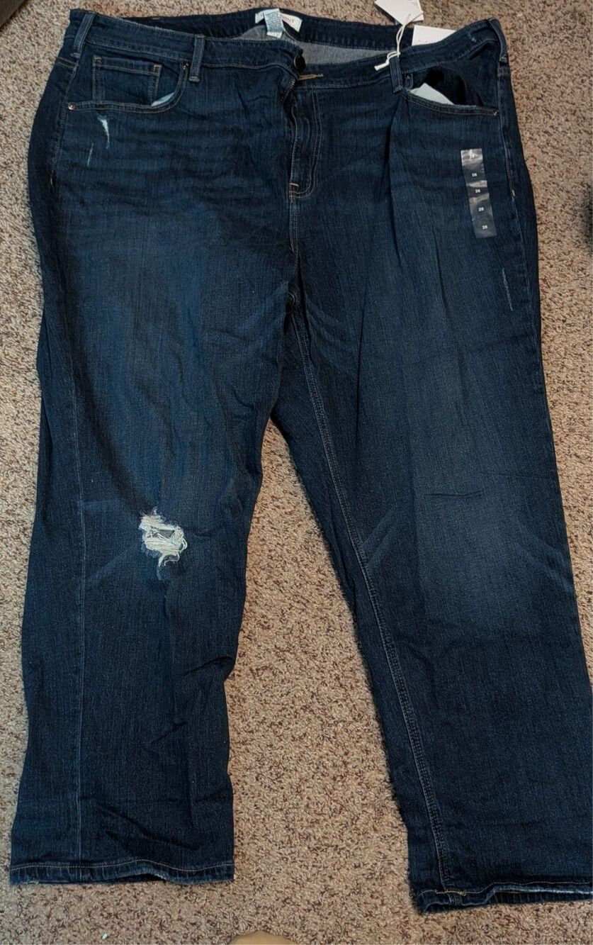 Lane Bryant Essential Stretch Jeans Women Size 28 High Rise Straight Crop NWT